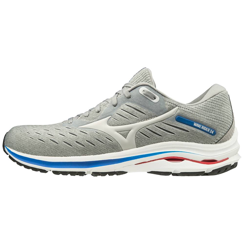 Mizuno Wave Rider 24 2E (Wide) Férfi Futócipő Szürke PAJ897514